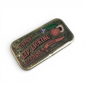 Tinte Cosmetics PEACH Lip Licking Lip Balm Vintage Moisturizing Slider Tin